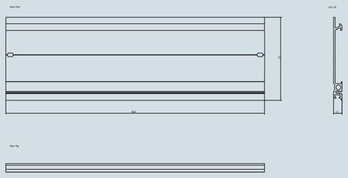 Siemens 6ES7590-1AE80-0AA0 Mounting Rail | SIMATIC S7-1500 Product Image