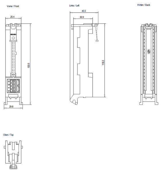 Siemens 6ES7921-5CH20-0AA0 Control Product Image