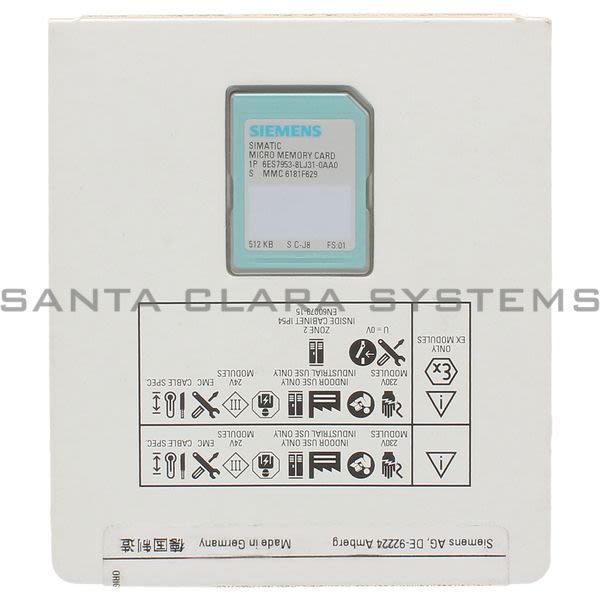 Siemens 6ES7953-8LJ31-0AA0 Memory Card | 6ES7953-8LJ31-0AA0 Product Image