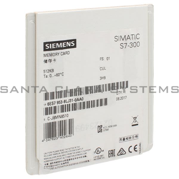 Siemens 6ES7953-8LJ31-0AA0 Memory Card | 6ES7953-8LJ31-0AA0 Product Image