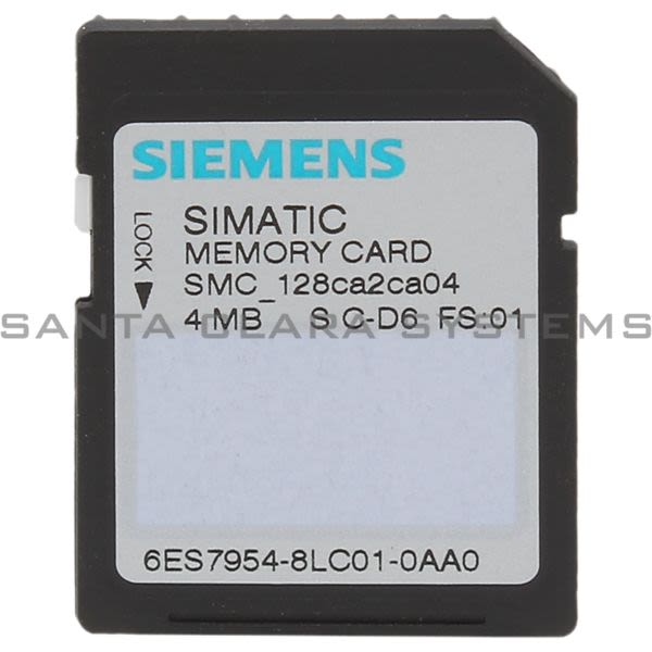 1 SIEMENS SIMATIC S7 Memory Card 4 MB MMC 6ES7 954-8LC01-0AA0 ES 5988-1Z 
