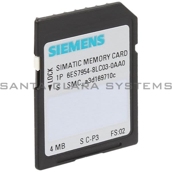 Siemens 6ES7954-8LC03-0AA0 Memory Card | 6ES7954-8LC03-0AA0 Product Image