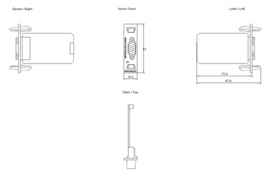 Siemens 6ES7963-1AA10-0AA0 Control Product Image