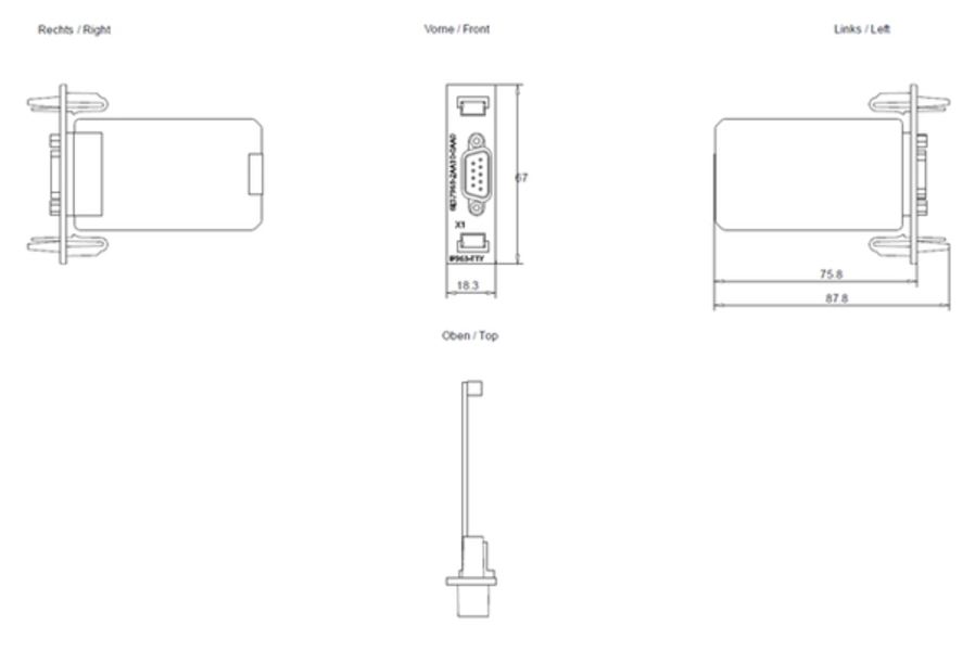 Siemens 6ES7963-2AA10-0AA0 Control Product Image