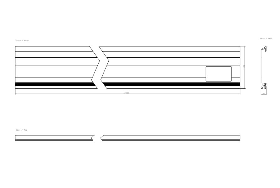 Siemens 6ES7390-1BC00-0AA0 Mounting Rail Product Image