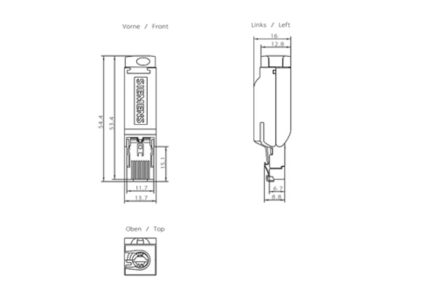 Siemens 6GK1901-1BB10-2AB0 Connector | 6GK1901-1BB10-2AB0 Product Image