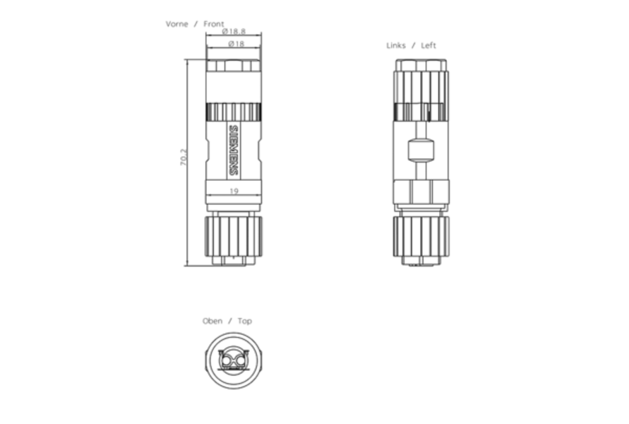 Siemens 6GK1905-0EB10 Connector | 6GK1905-0EB10 Product Image