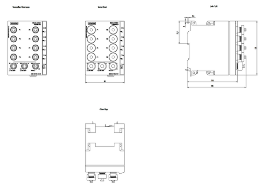 Siemens 6GK5208-0HA10-2AA6 Control Product Image