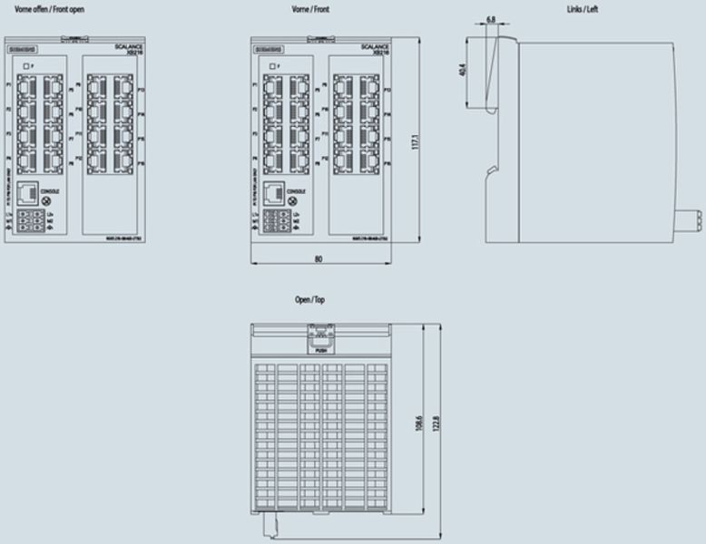 Siemens 6GK5216-0BA00-2TB2 Control Product Image