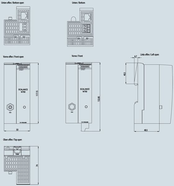 Siemens 6GK5721-1FC00-0AB0 Control Product Image