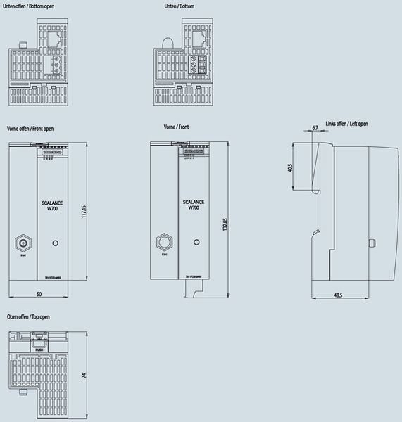 Siemens 6GK5761-1FC00-0AB0 Control Product Image