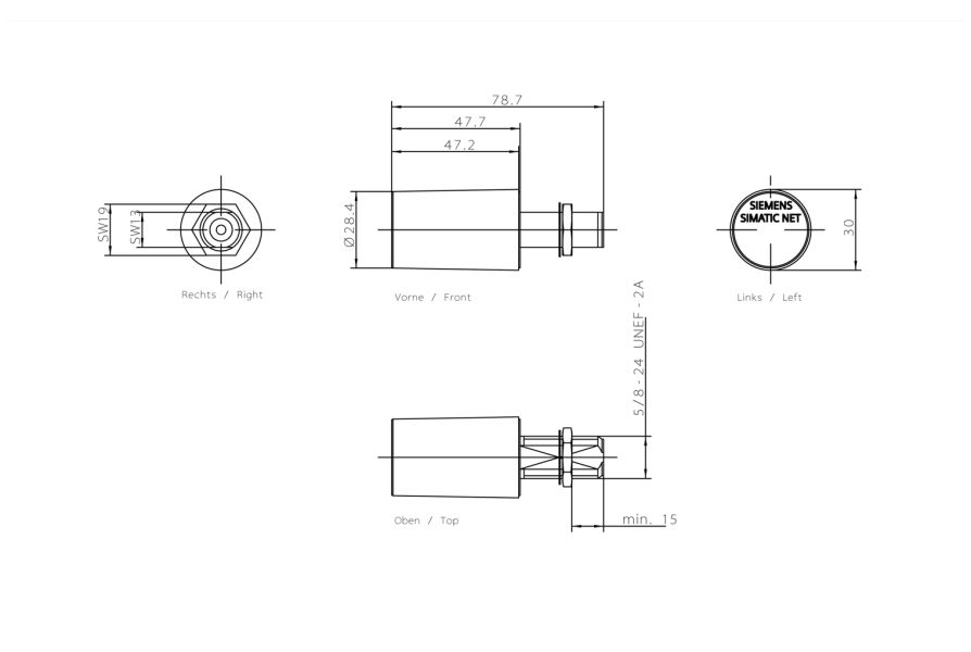 Siemens 6GK5792-4DN00-0AA6 Antenna | SIMATIC Net Product Image