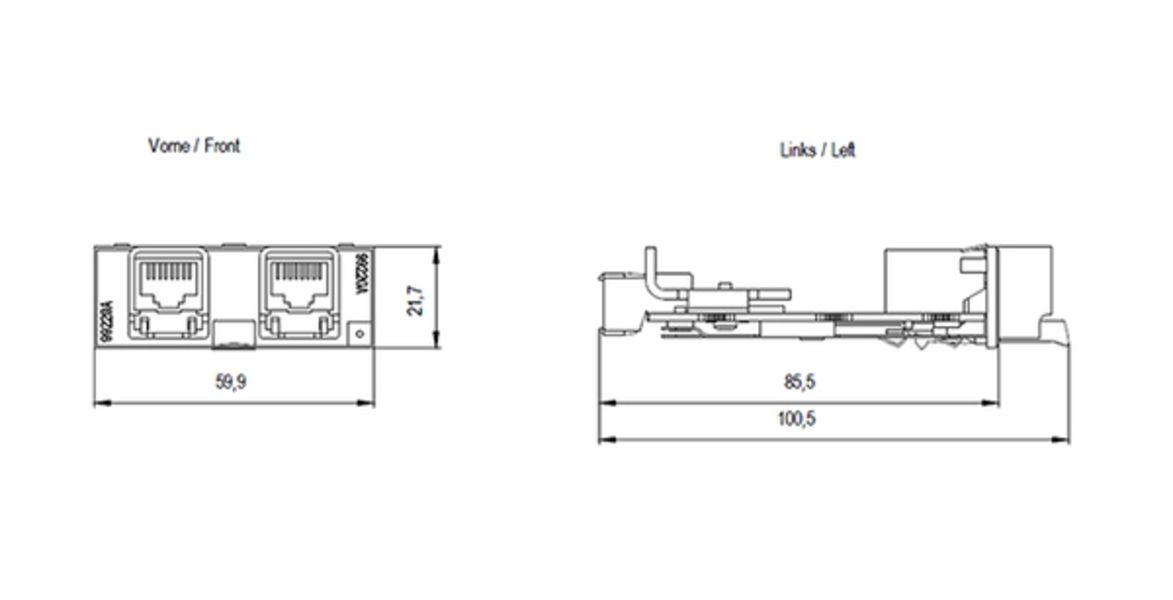 Siemens 6GK5992-2GA00-8AA0 Media Module Product Image