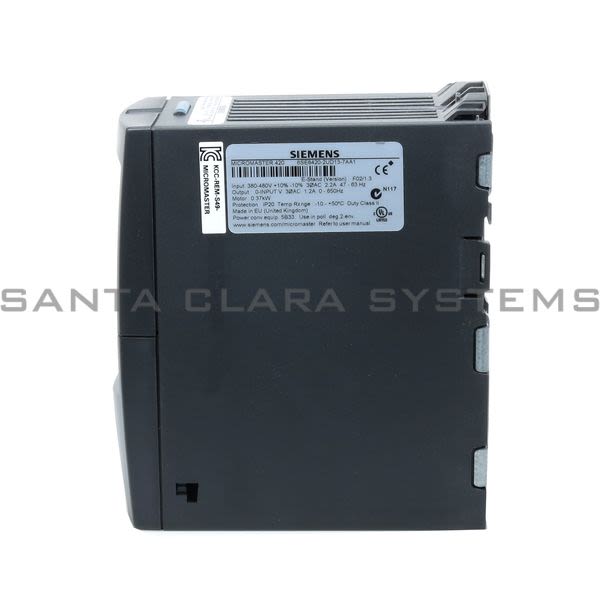 Siemens 6SE6420-2UD13-7AA1 Drive | Micromaster 420 | 6SE6420-2UD13-7AA1 Product Image