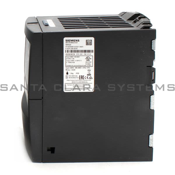 Siemens 6SE6420-2UD21-5AA1 Drive | Micromaster 420 | 6SE6420-2UD21-5AA1 Product Image