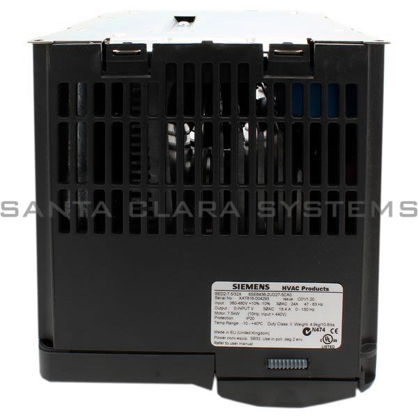 Siemens 6SE6436-2UD27-5CA0 Drive | SED2-7.5/32X | 6SE6436-2UD27-5CA0 Product Image