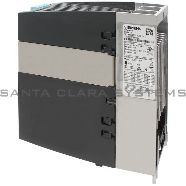 Siemens 6SL3210-1PE16-1UL1 Power Module | SINAMICS | 6SL3210-1PE16-1UL1 Product Image