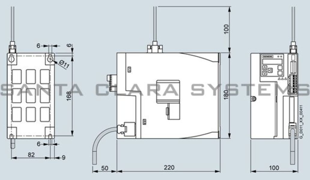 Siemens 6SL3210-5FE12-0UA0 Drive Product Image