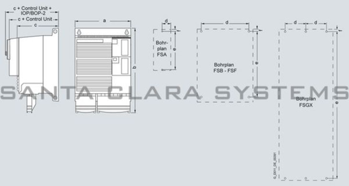 Siemens 6SL3225-0BE25-5AA1 Drive Product Image