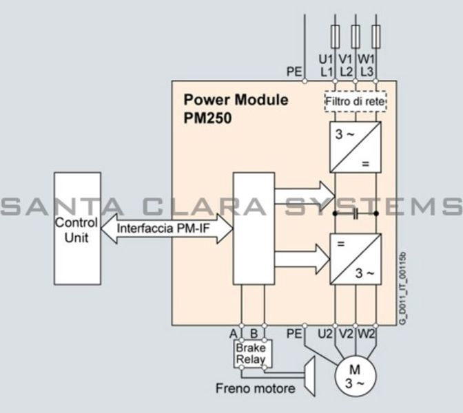 Siemens 6SL3225-0BE25-5AA1 Drive Product Image