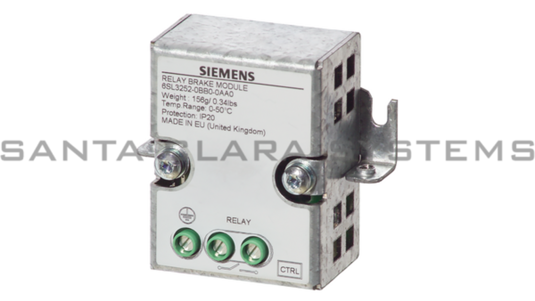 Siemens 6SL3252-0BB00-0AA0 Relay Brake Module | SINAMICS | 6SL3252-0BB00-0AA0 Product Image