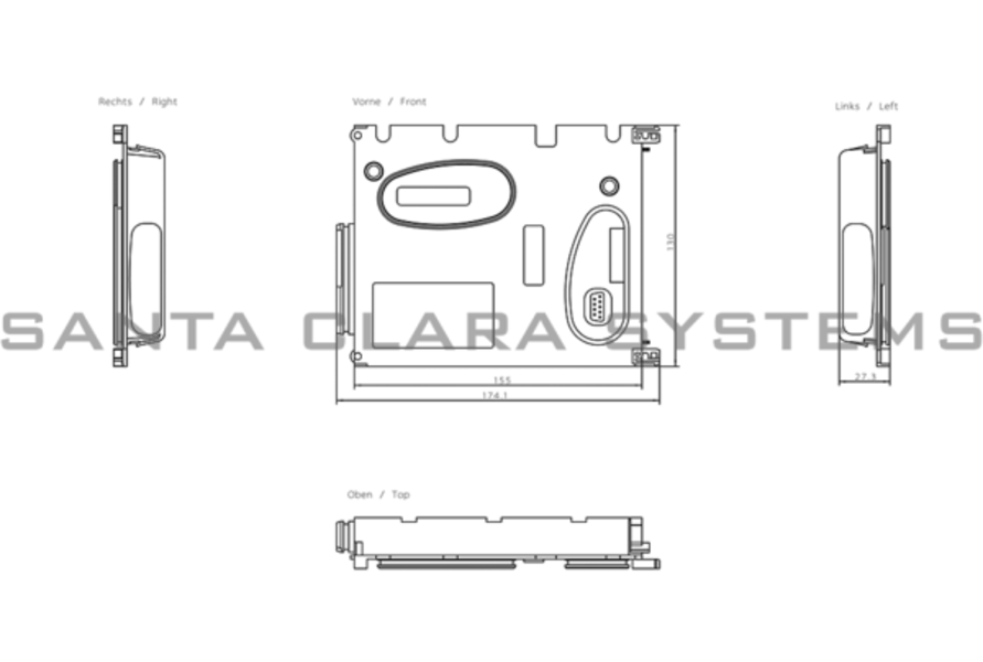 Siemens 6SL3260-2TA00-0AA0 Backplane Bus Module Product Image