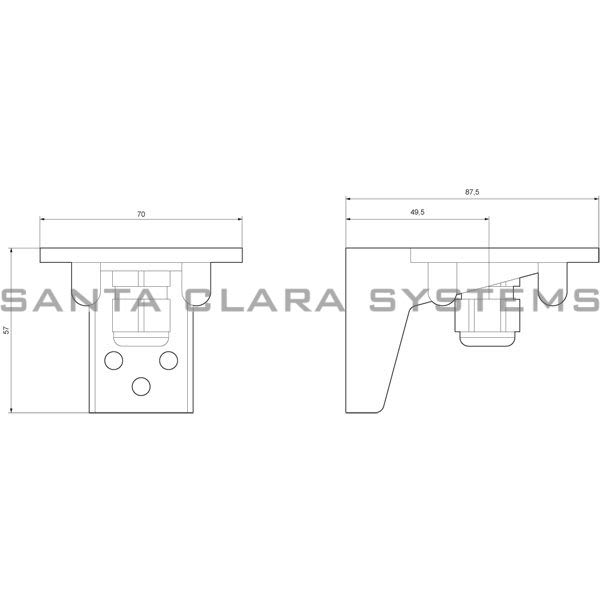 Siemens 8WD4408-0CC Mounting Bracket Product Image