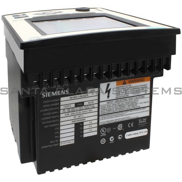 Siemens 9610EH-1156-AZZA Power Meter Product Image