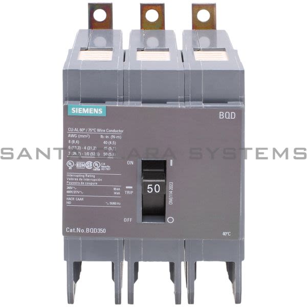 Siemens BQD350 Circuit Breaker Product Image