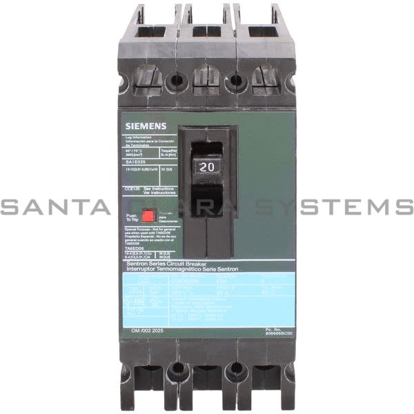 Siemens ED43B020 Breaker Product Image