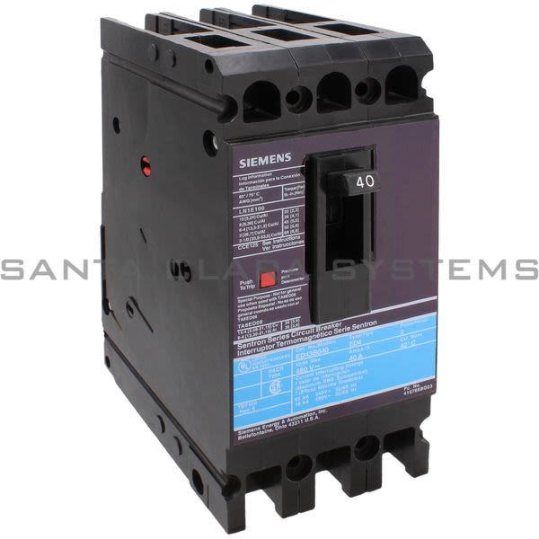 Siemens ED43B040L Circuit Breaker Product Image