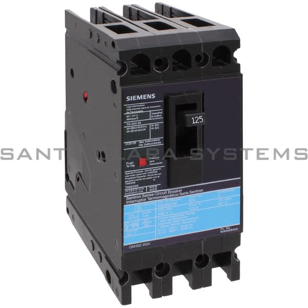 Siemens ED43B125 Circuit Breaker Product Image