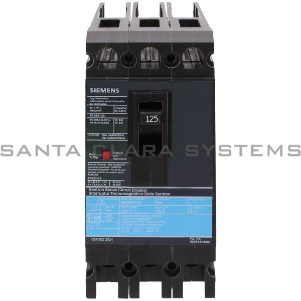 Siemens ED43B125 Circuit Breaker Product Image