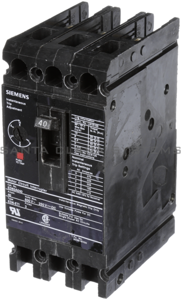 Siemens ED63A040 Circuit Breaker Product Image
