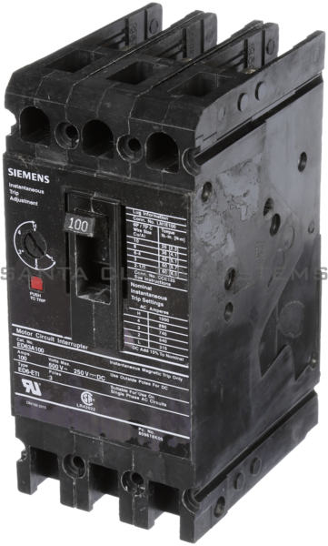 Siemens ED63A100 Circuit Breaker Product Image
