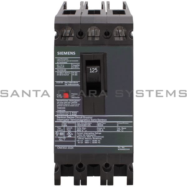 Siemens HED43B125 Circuit Breaker Product Image
