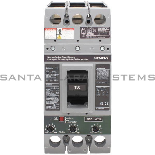 Siemens HFXD63B150 Circuit Breaker Product Image