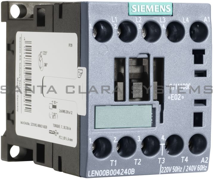 Siemens LEN00B004120B Lighting Contactor Product Image