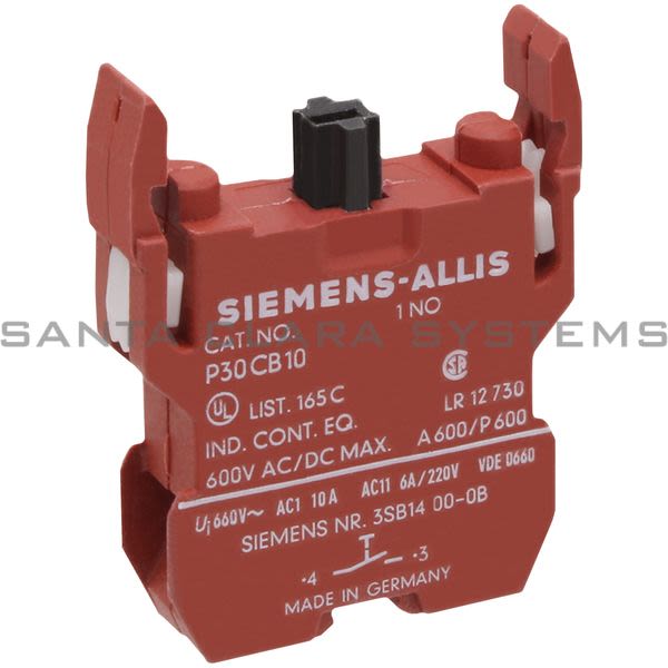 Siemens P30CB10 Contact Block Product Image
