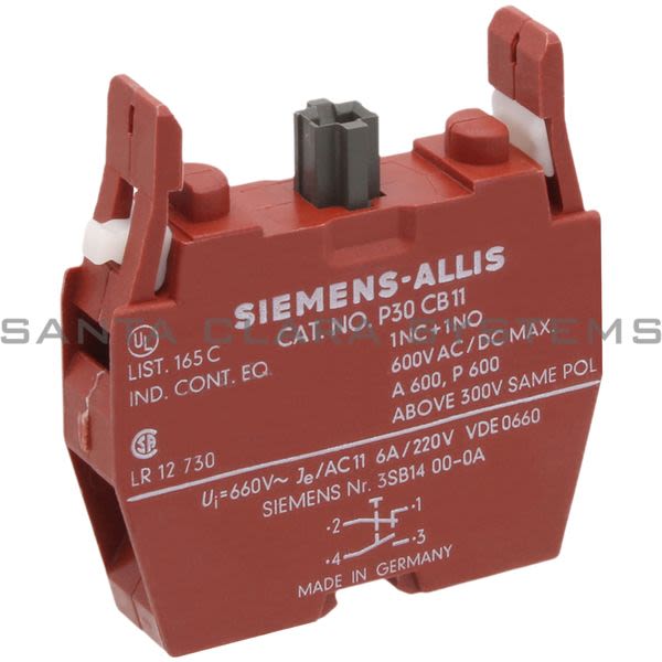 Siemens P30CB11 Contact Block Product Image
