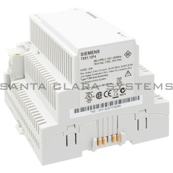 Siemens TXS1.12F4 Power Supply | 24VDC 1200ma Product Image