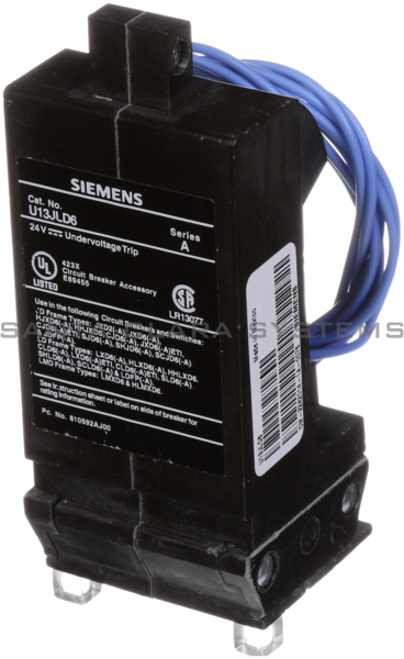 Siemens U13JLD6 Undervoltage Module Product Image