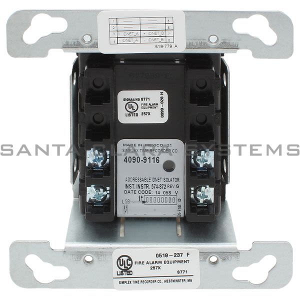 Simplex 4090-9116 Addressable IDNET 2 Isolator Module Product Image