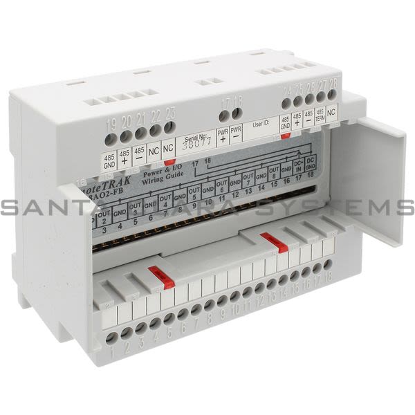 Sixnet RM-8AO2-FB Wiring Base | RemoteTRAK Product Image