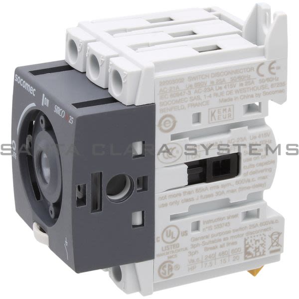 Socomec 22003002 Disconnect Switch Product Image
