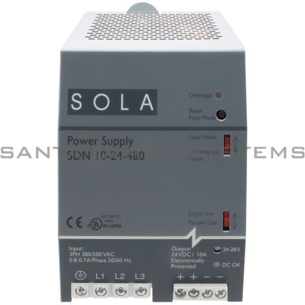 Sola SDN10-24-480 Power Supply Product Image