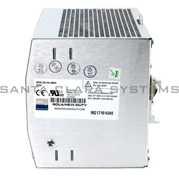Sola SDN20-24-480 Power Supply Product Image