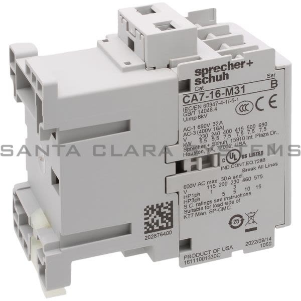 Sprecher+Schuh CA7-16-M31-120 Contactor Product Image