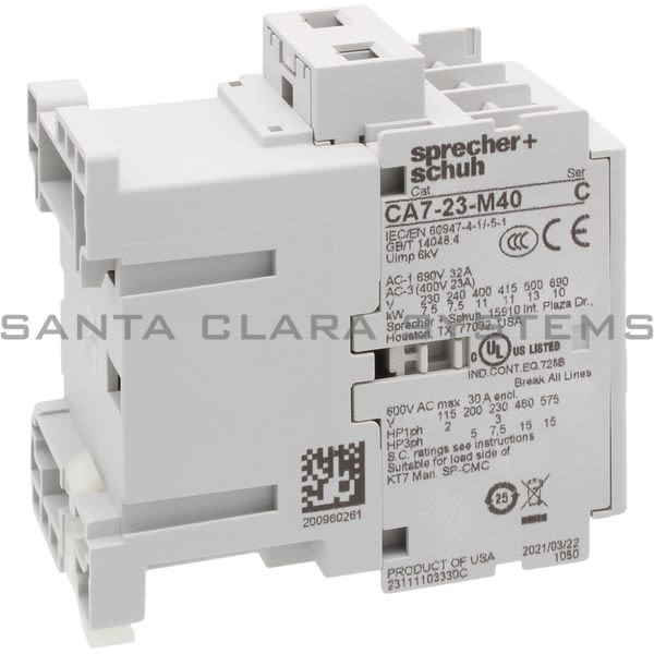 Sprecher+Schuh CA7-23-M40-120 Contactor | CA7-23-M40 110/120V Product Image