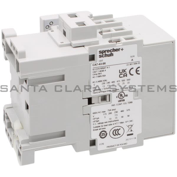 Sprecher+Schuh CA7-43-10-120 Contactor Product Image